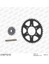 Kit chaine moto 15x43 520 AFAM - Couronne acier - Type de chaine au choix - Kawasaki Z 750 2004-2013