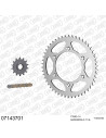 Kit chaine moto 14x50 520 AFAM - Couronne acier - Type de chaine au choix - KTM 400 LC4 1994-2000