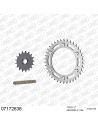 Kit chaine moto 17x38 520 AFAM - Couronne acier - Type de chaine au choix - KTM 620-E 1993-1999