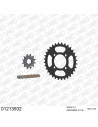 Kit chaine moto 12x32 520 AFAM - Couronne acier - Type de chaine au choix - Yamaha 125 Grizzly 2004-2012