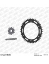 Kit chaine moto 13x43 520 AFAM - Couronne acier - Type de chaine au choix - Yamaha DT 200 R 1988-1995
