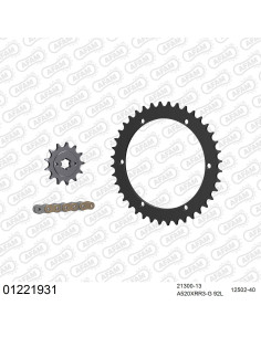 Kit chaine moto 13x40 520 AFAM - Couronne acier - Type de chaine au choix - Yamaha YFS 200 Blaster 1988-2006