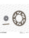 Kit chaine moto 16x46 520 AFAM - Couronne alu - Type de chaine au choix - Yamaha FZ 6 N / S 2004-2007