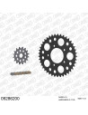 Kit chaine moto 16x41 525 AFAM - Couronne acier - Type de chaine au choix - Benelli 899 TRE-K 2007-2016