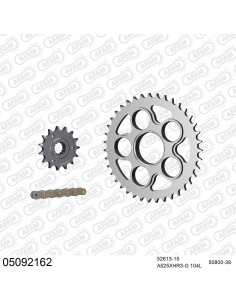 Kit chaine moto 15x39 525 AFAM - Couronne acier - Type de chaine au choix - Ducati 1100 Monster EVO 2011-2013