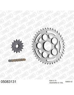 Kit chaine moto 15x42 525 AFAM - Couronne acier - Type de chaine au choix - Ducati 848 Streetfighter 2011-2015