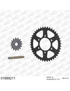 Kit chaine moto 15x42 525 AFAM - Couronne acier - Type de chaine au choix - Kawasaki Z 1000 2010-2013