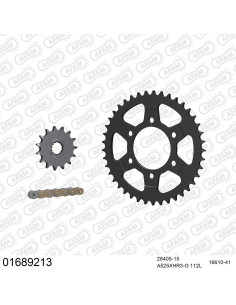 Kit chaine moto 15x41 525 AFAM - Couronne acier - Type de chaine au choix - Kawasaki Z 1000 SX 2011-2020