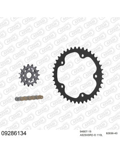 Kit chaine moto 15x40 525 AFAM - Couronne acier - Type de chaine au choix - MV Agusta 920 Brutale 2010-2012