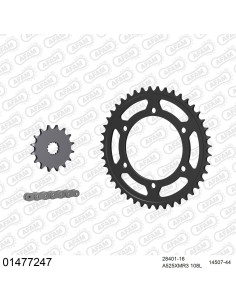 Kit chaine moto 16x44 525 AFAM - Couronne acier - Type de chaine au choix - Suzuki GSX-R 750 1998-1999