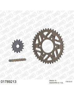 Kit chaine moto 15x41 525 AFAM - Couronne alu - Type de chaine au choix - Kawasaki Z 1000 SX 2011-2020