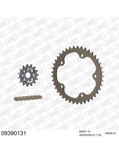 Kit chaine moto 15x41 525 AFAM - Couronne alu - Type de chaine au choix - MV Agusta 1090 RR Brutale 2010-2011