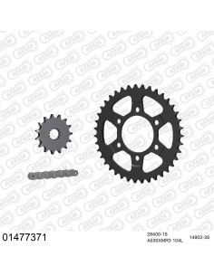 Kit chaine moto 15x39 530 AFAM - Couronne acier - Type de chaine au choix - Suzuki GSX-R 750 R 1988-1989