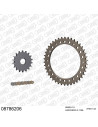 Kit chaine moto 18x42 530 AFAM - Couronne alu - Type de chaine au choix - Triumph 955 I Speed Triple 2002-2004