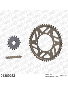 Kit chaine moto 17x47 530 AFAM - Couronne alu - Type de chaine au choix - Yamaha YZF 1000 R1 2009-2014