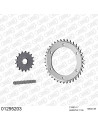 Kit chaine moto 17x38 532 AFAM - Couronne acier - 532 ZVX - Yamaha XJR 1200 1995-1998