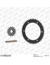 Kit chaine moto 16x43 530 AFAM - Couronne acier - Type de chaine au choix - Honda VFR 800 X Crossrunner 2011-2014