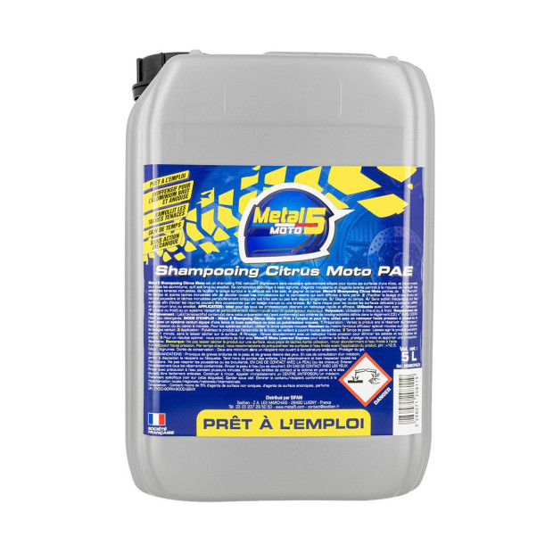 METAL 5 - Shampooing moto  Citrus 5 litres