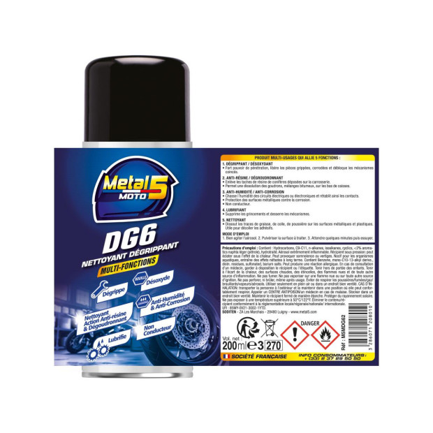METAL 5 - Nettoyant dégrippant  - 200ml
