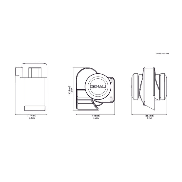 Pack avertisseur Klaxon DENALI SoundBomb Split BMW R 1300 GSA 2026