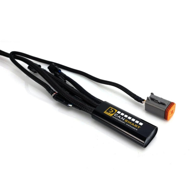 Pack feux additionnels led DENALI D7 Pro CANsmart supports pare-carter HARLEY DAVIDSON