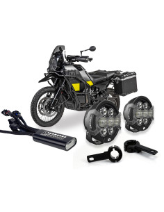 Pack feux additionnels led DENALI D7 Pro CANsmart supports pare-carter HUSQVARNA Norden 901 2023-2025