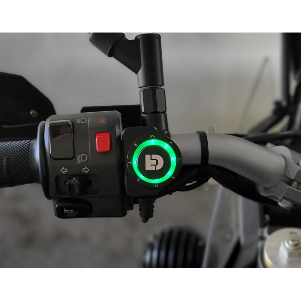 Pack feux additionnels led DENALI D7 PRO avec contrôleur DialDim et supports pare-carter universel
