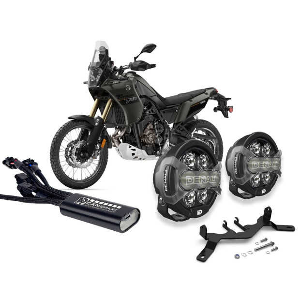 Pack feux additionnels led DENALI D7 Pro CANsmart YAMAHA Tenere 700 2019-2024