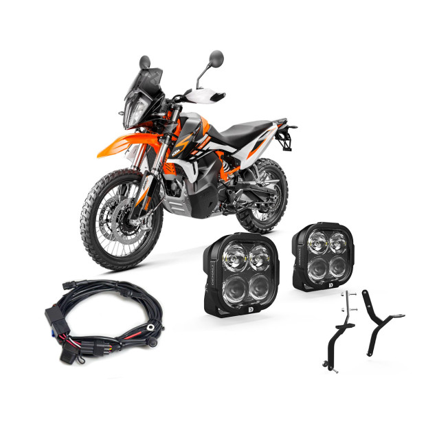 Pack feux additionnels led DENALI DL4 KTM 890 Adventure R 2023–2025