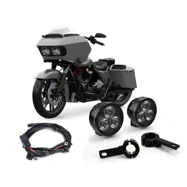 Pack feux additionnels led DENALI D3 supports pare-carter HARLEY DAVIDSON