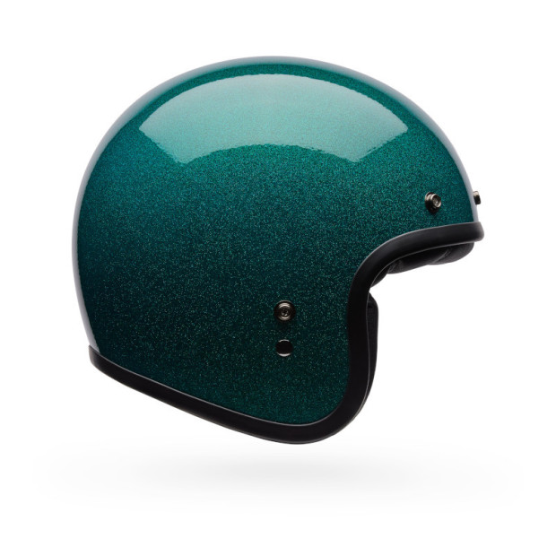 Casque jet Bell Custom 500 Paillettes - Vert