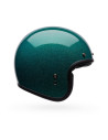 Casque jet Bell Custom 500 Paillettes - Vert
