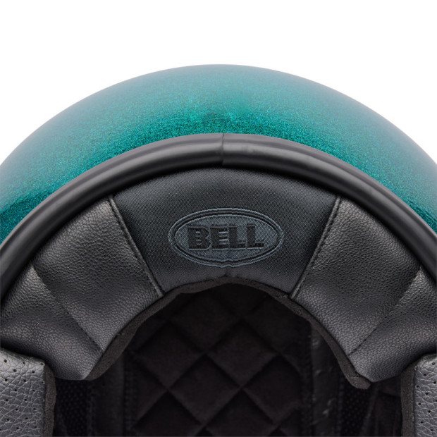 Casque jet Bell Custom 500 Paillettes - Vert