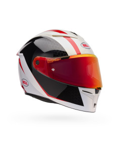 Casque intégral Bell Lithium Mips Plus Blip - Blanc Noir