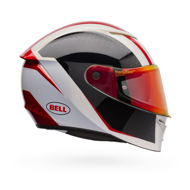 Casque intégral Bell Lithium Mips Plus Blip - Blanc Noir