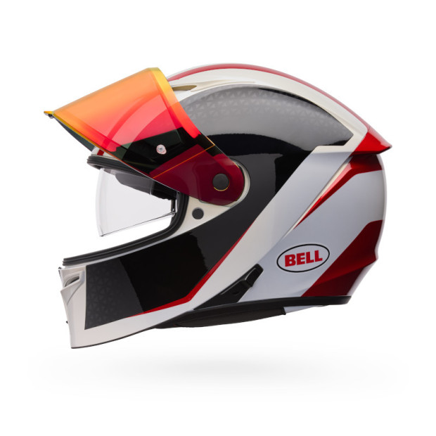 Casque intégral Bell Lithium Mips Plus Blip - Blanc Noir