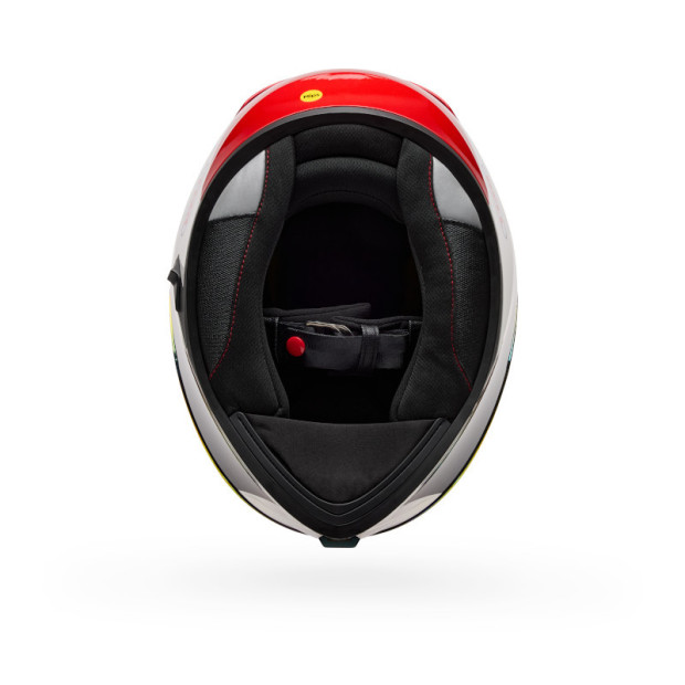 Casque intégral Bell Lithium Mips Plus Blip - Blanc Noir