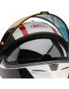 Casque intégral Bell Lithium Mips Plus Blip - Blanc Noir