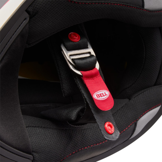 Casque intégral Bell Lithium Mips Plus Blip - Blanc Noir