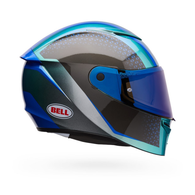 Casque intégral Bell Lithium Mips Plus Blip - Argent
