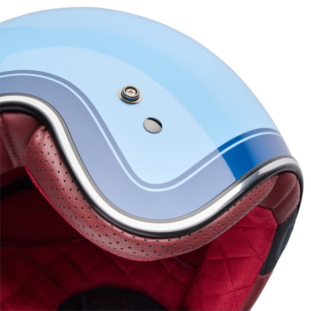 Casque jet Bell Custom 500 Crate - Ice Blue