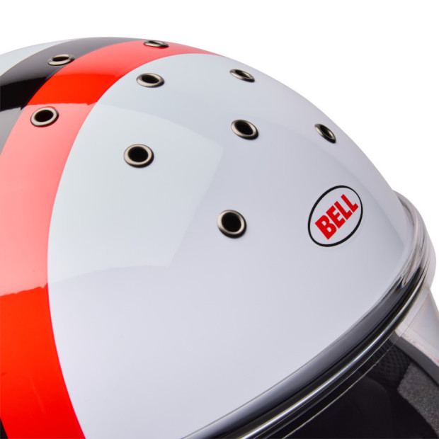 Casque intégral Bell Eliminator Sidetrack - Rouge Noir