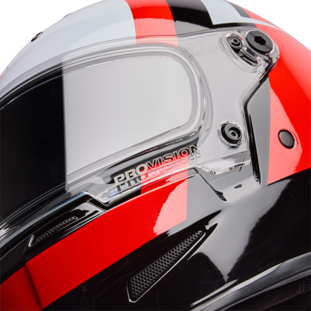 Casque intégral Bell Eliminator Sidetrack - Rouge Noir