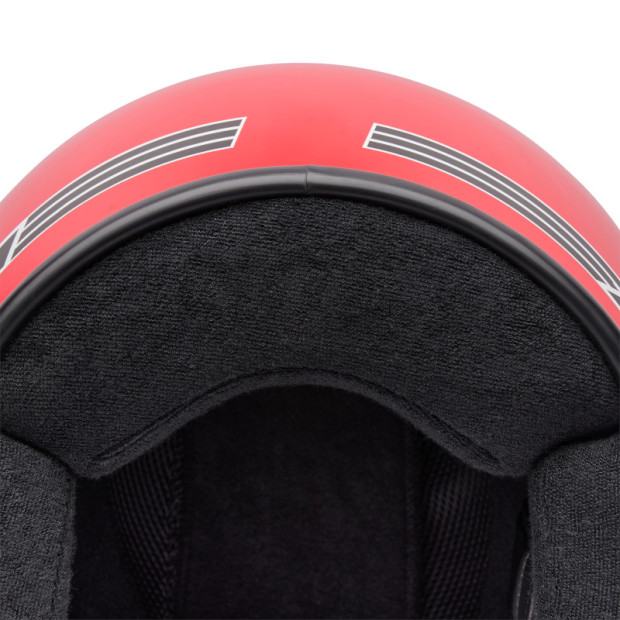 Casque jet Bell Magnum Solid - Rouge
