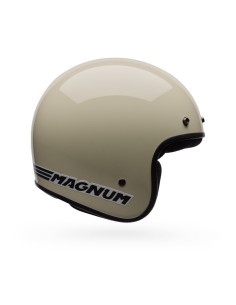 Casque jet Bell Magnum Solid - Vintage Blanc 2