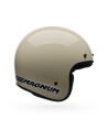 Casque jet Bell Magnum Solid - Vintage Blanc