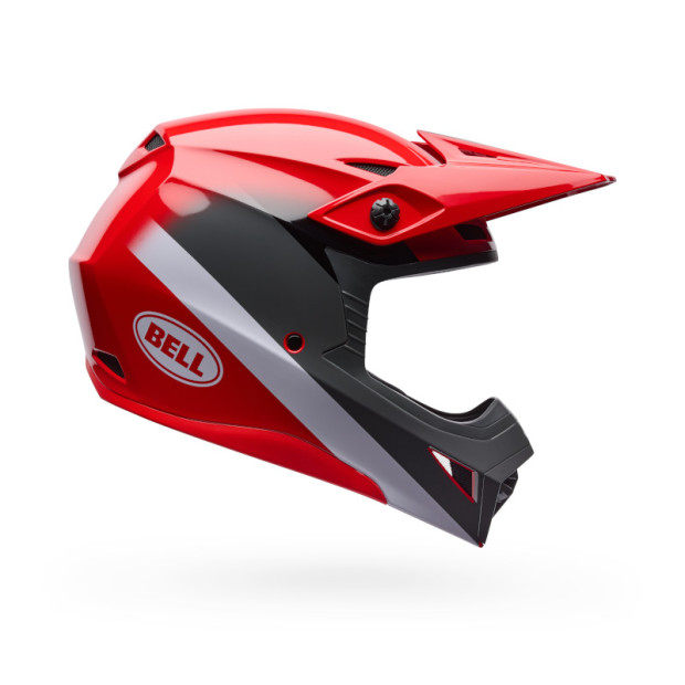 Casque cross Bell MX-10 Mips Aviator - Rouge Noir