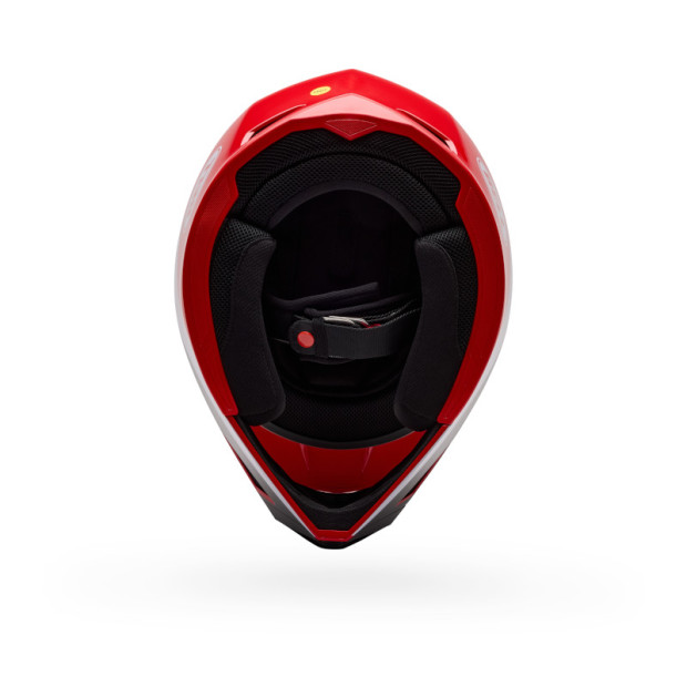 Casque cross Bell MX-10 Mips Aviator - Rouge Noir