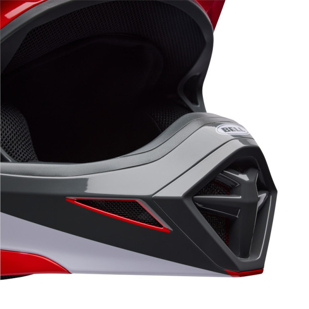 Casque cross Bell MX-10 Mips Aviator - Rouge Noir