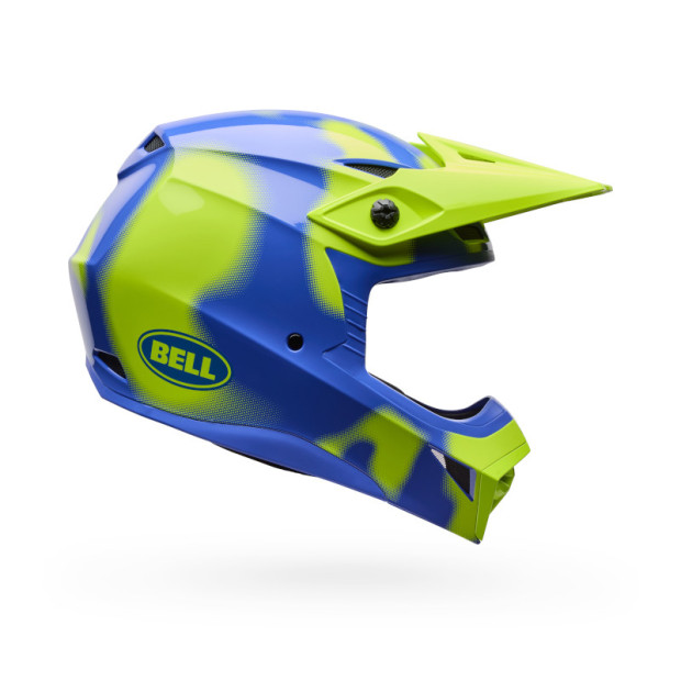 Casque cross Enfant Bell MX-10 Mips Camo - Jaune fluo